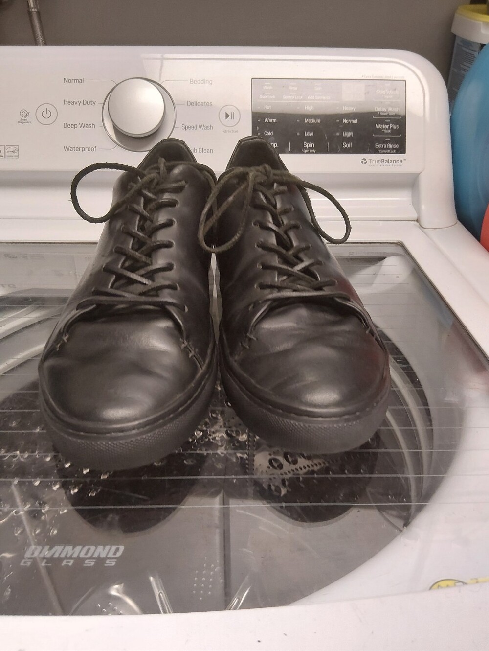 Thursday Boot Co Black Leather Lace-Up Sneakers